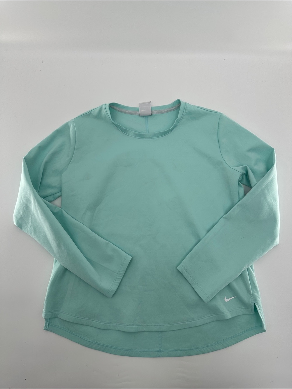 Nike Fleece Mint Aqua Long Sleeve Crew Top